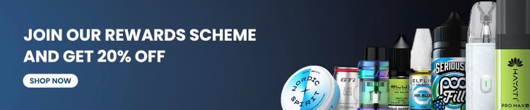 Join our rewards scheme and get 20% off